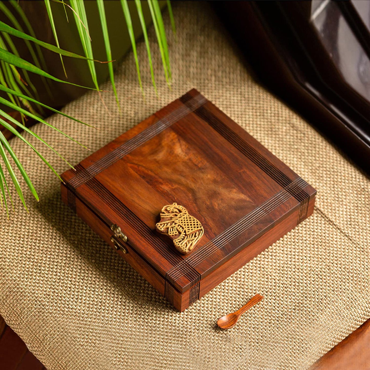 Royal Trunk Wooden Spice Box