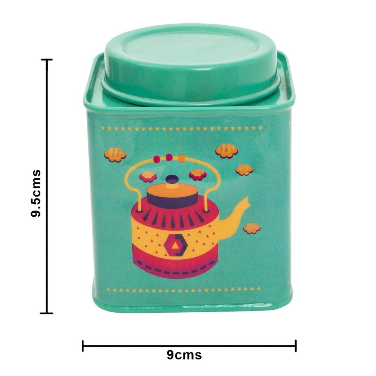 Teal Tea Tin