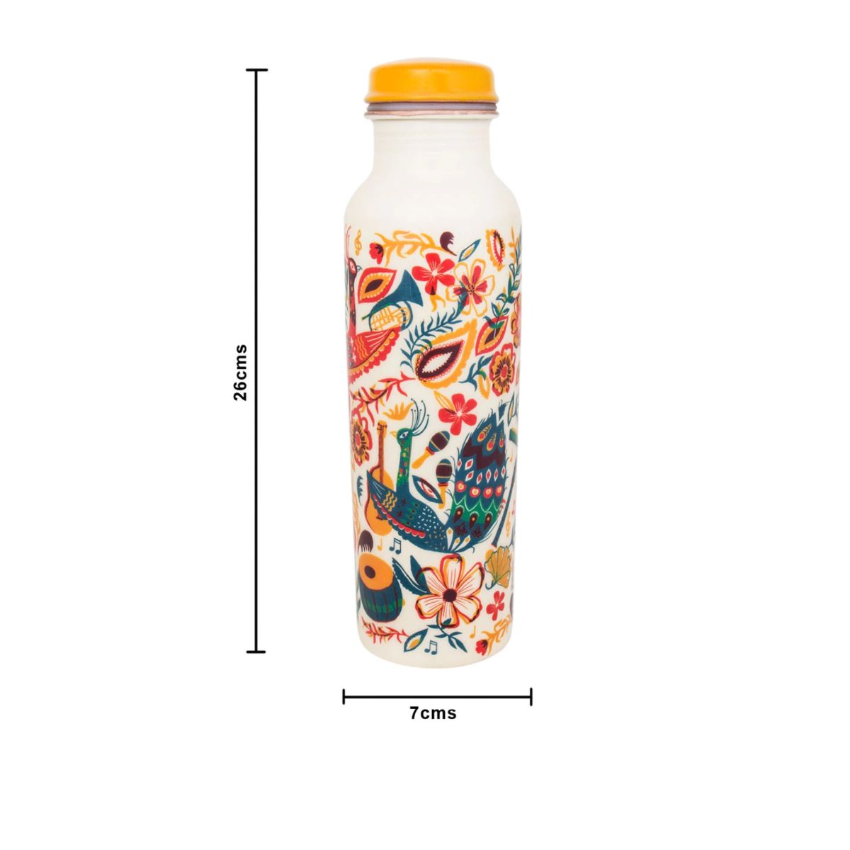 Serene Bird Symphony Copper Sipper Bottle