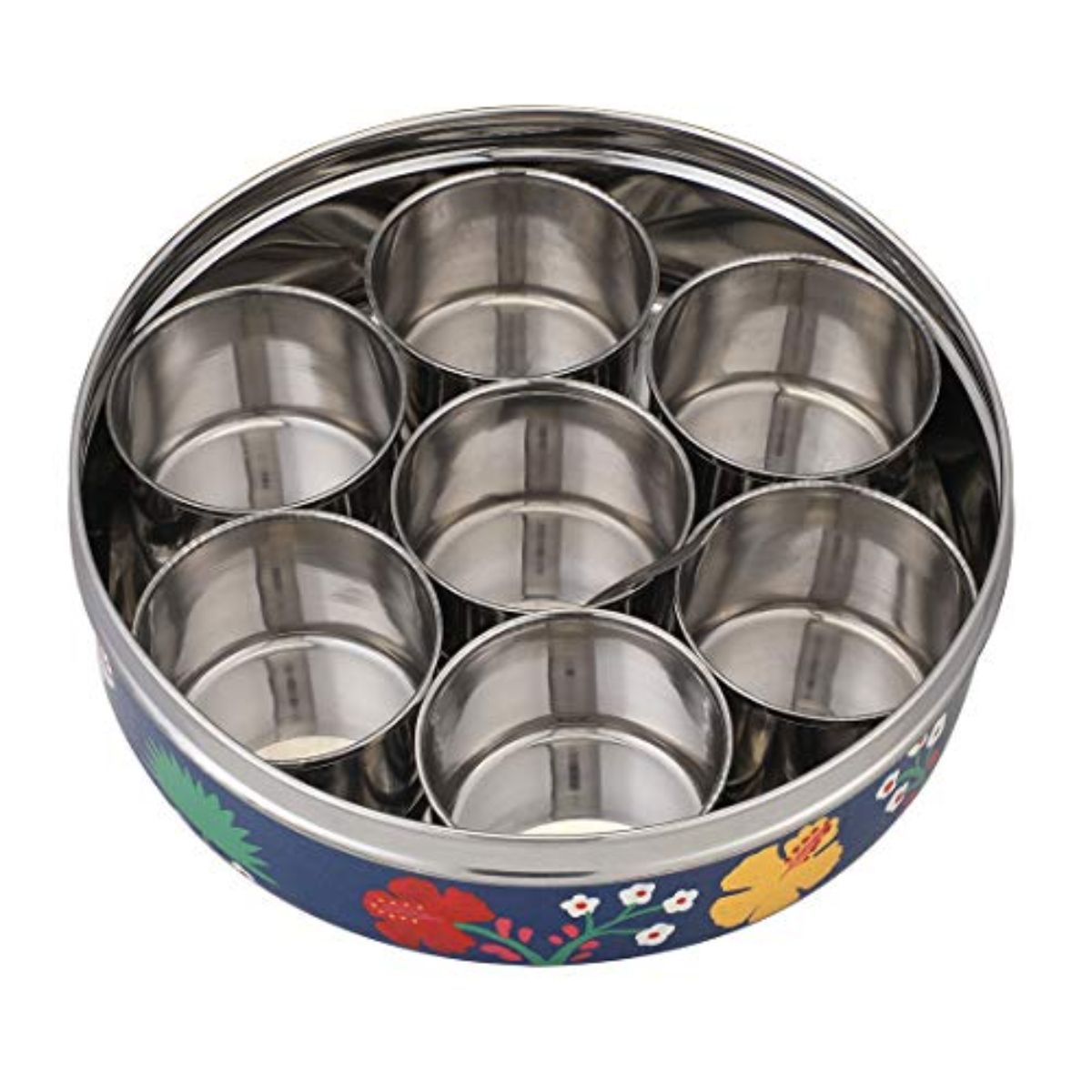 Blue Misty Forest Steel Spice Box