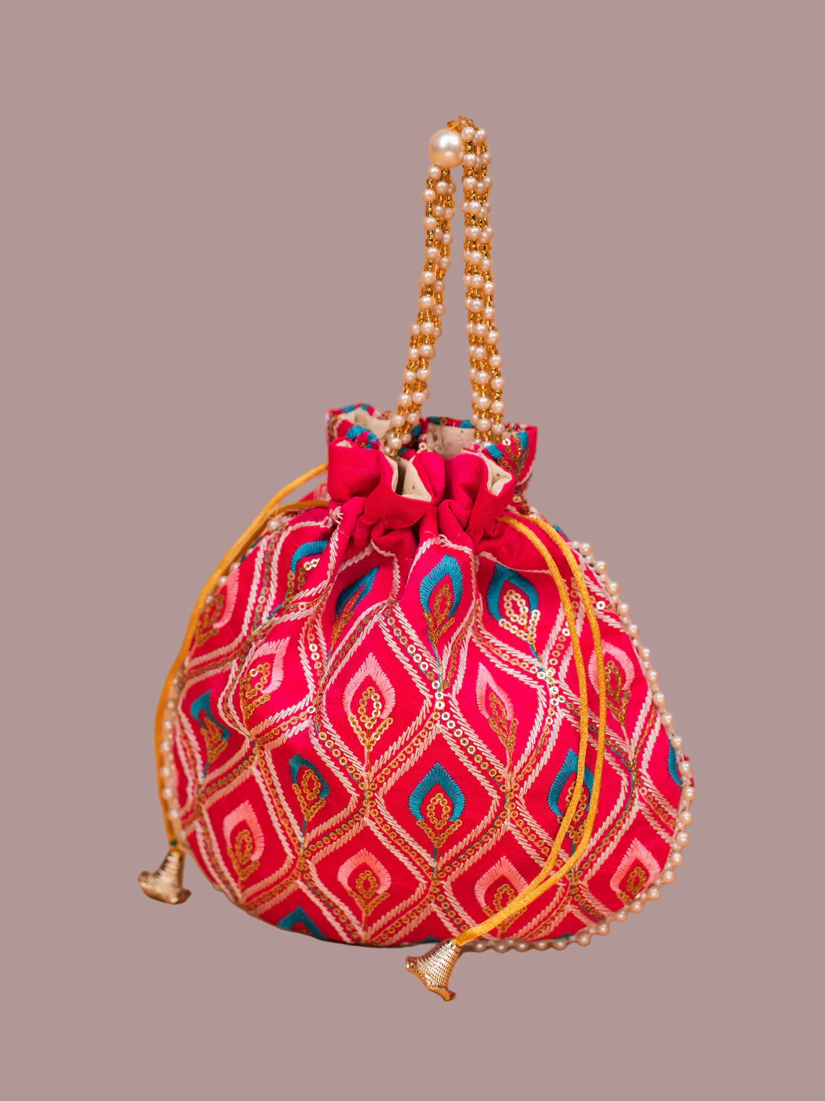 Lakshana Embroidered Potli Bag