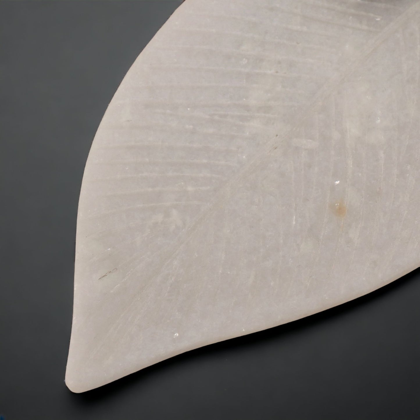 Leaf and Line Hand-carved Marble Platter