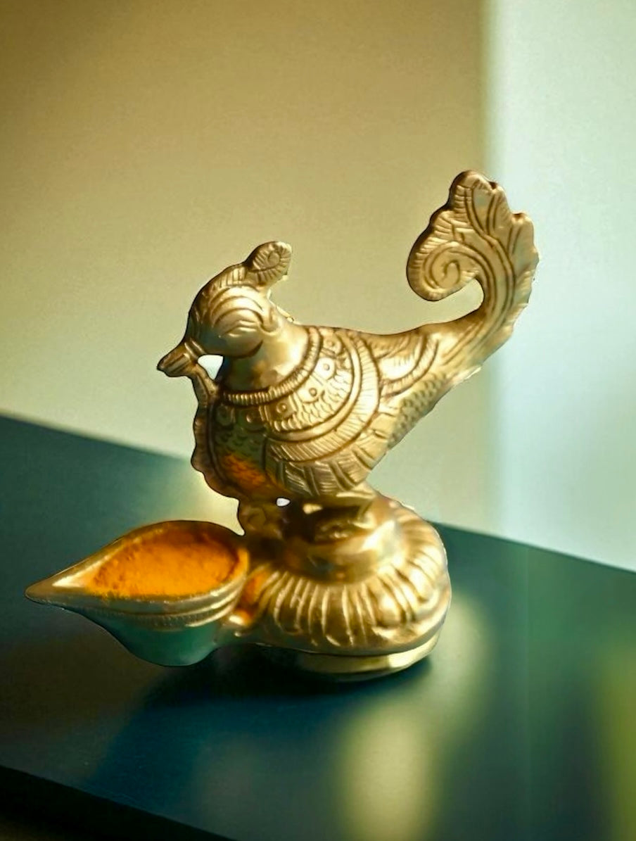 Hamsa Diyas cum Haldi Kumkum Holders