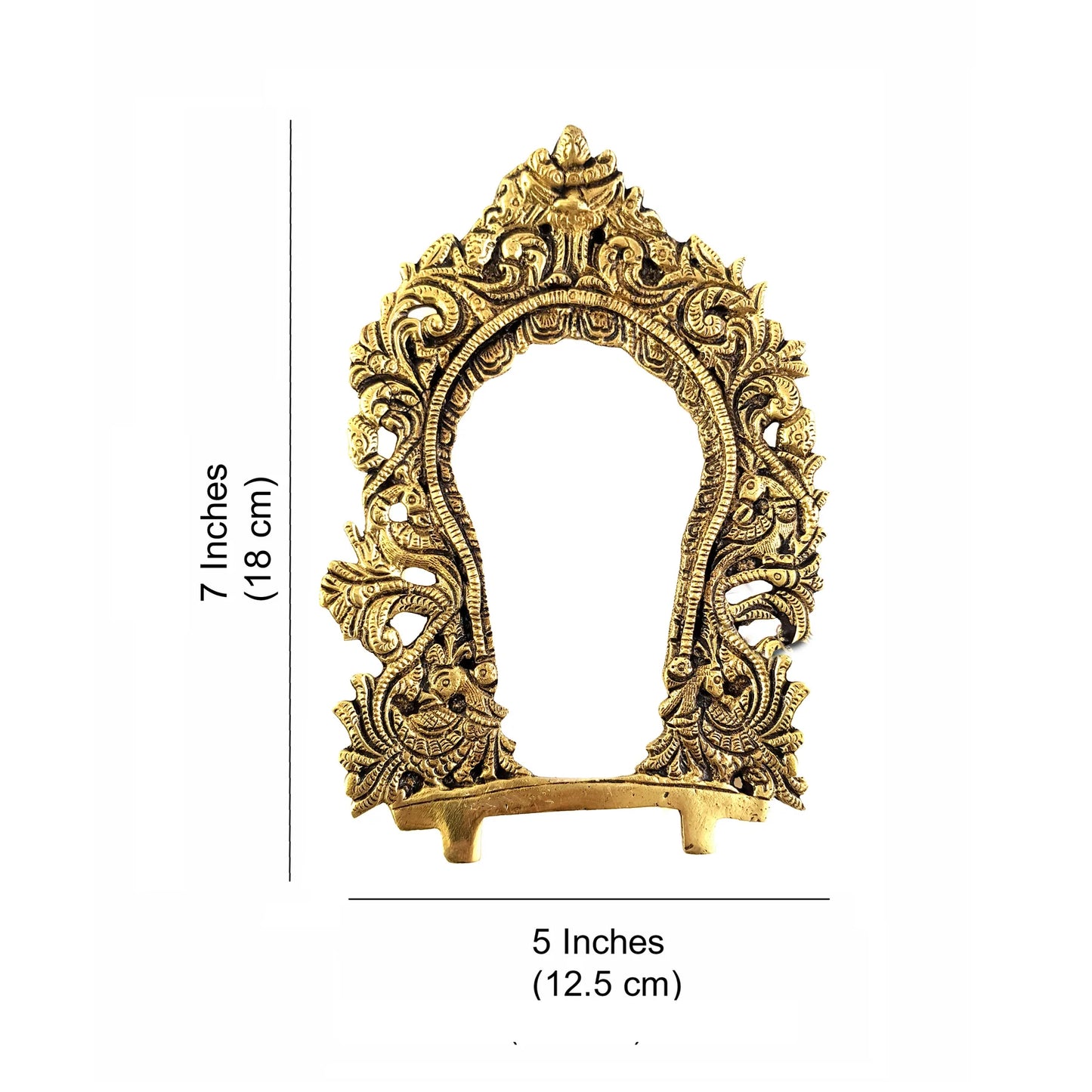 Thorana Brass Peacock Design Prabhavali Frame Wall Hanging