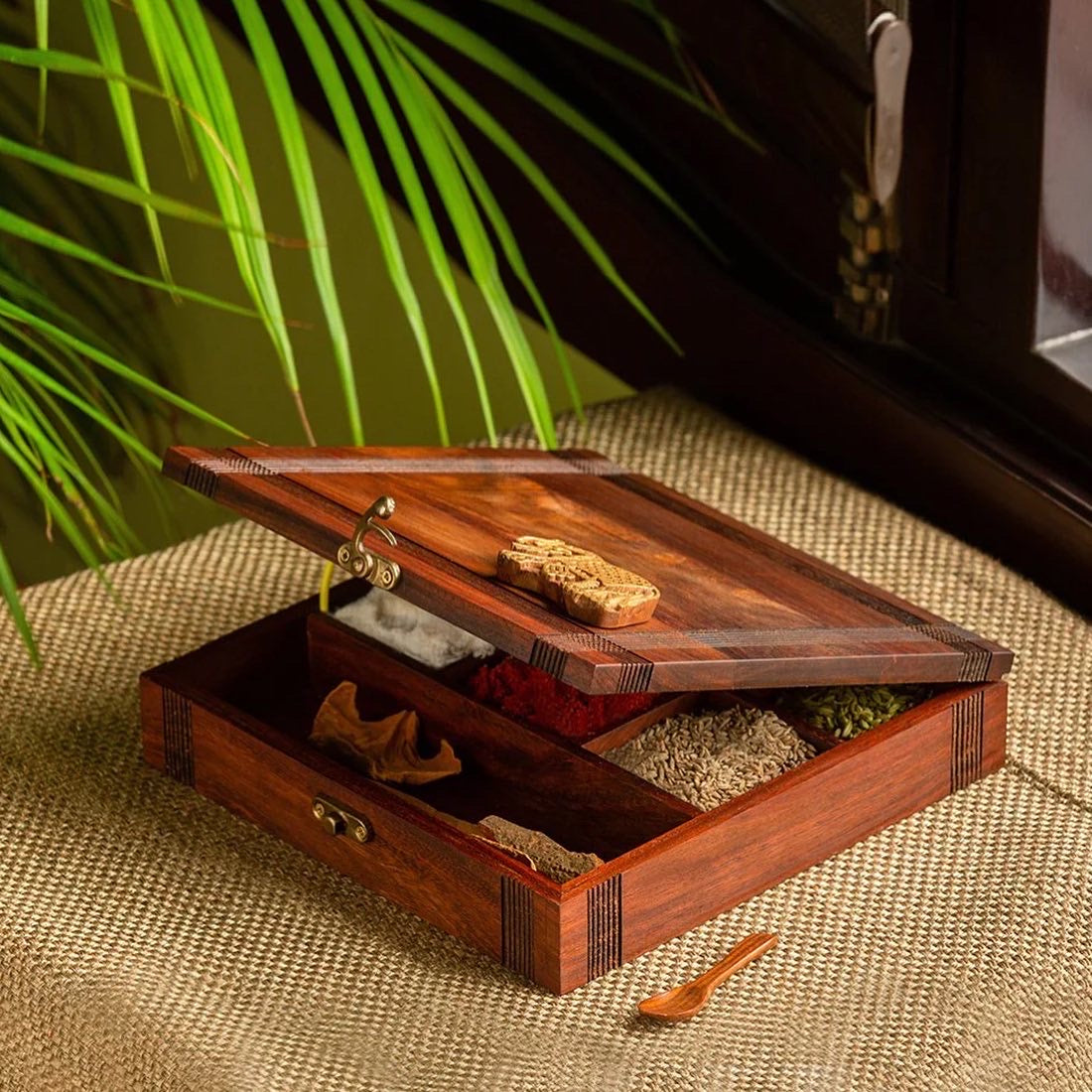 Royal Trunk Wooden Spice Box