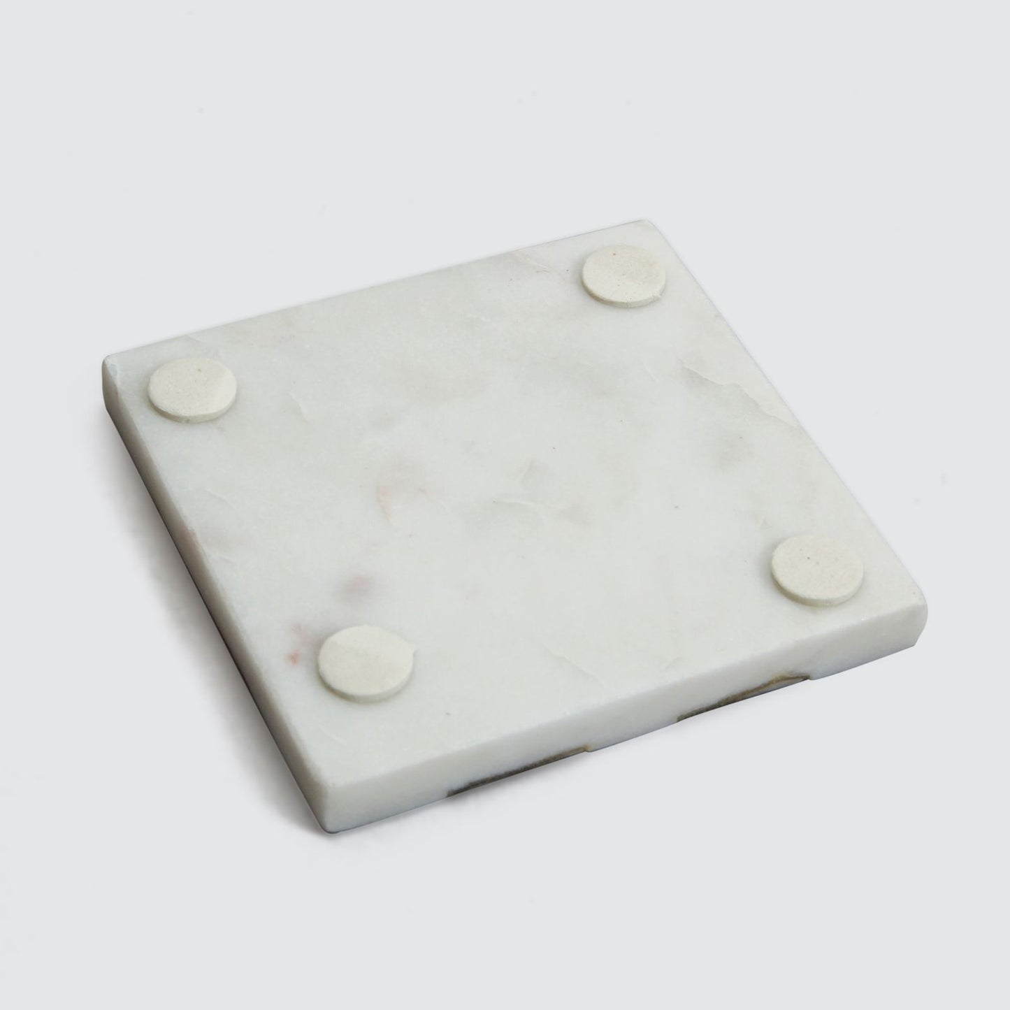 Terra Marble & Mango Wood Coasters - Set Of 4