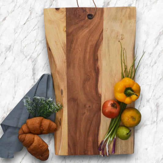 Live Edge Acacia Wood Cutting Board