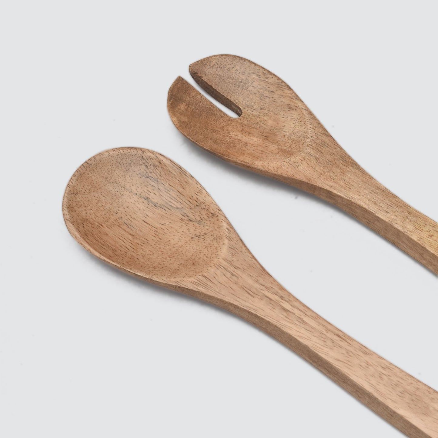 Coastal Blue Mango Wood Enameled Servers - Set Of 2