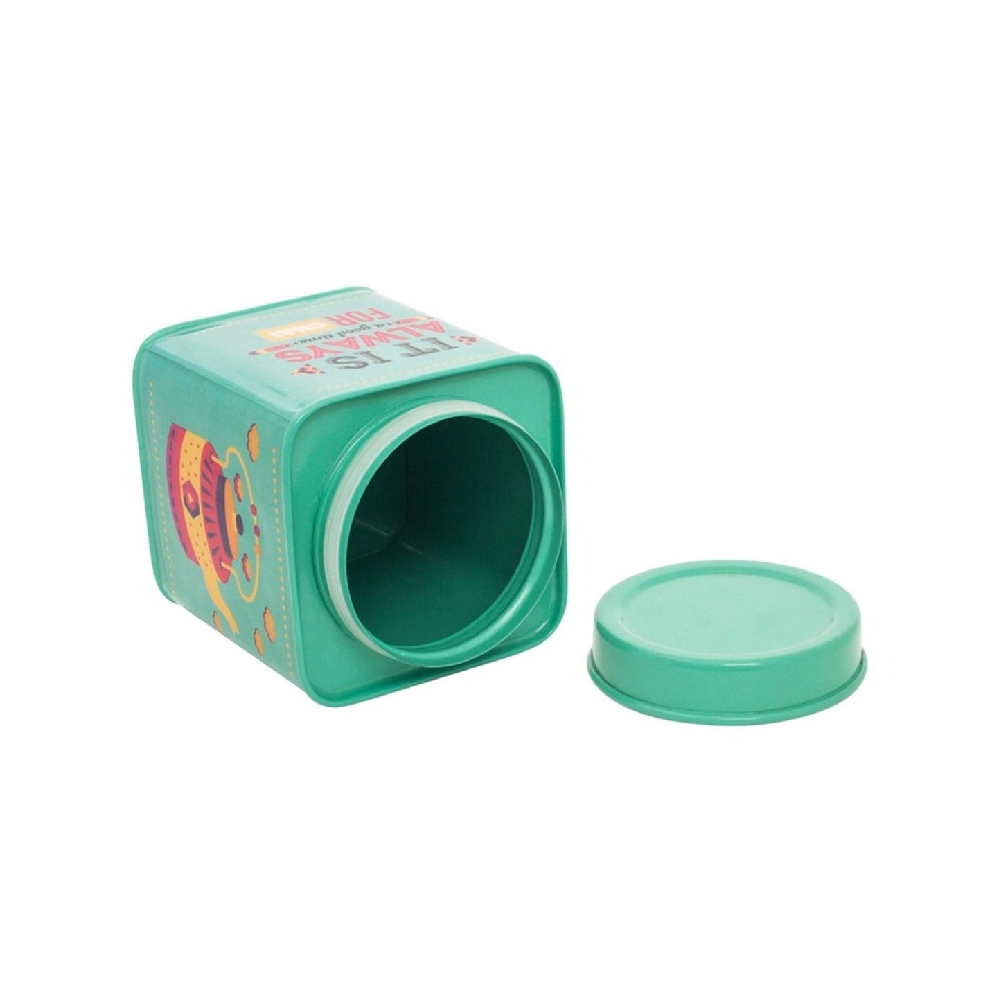 Teal Tea Tin