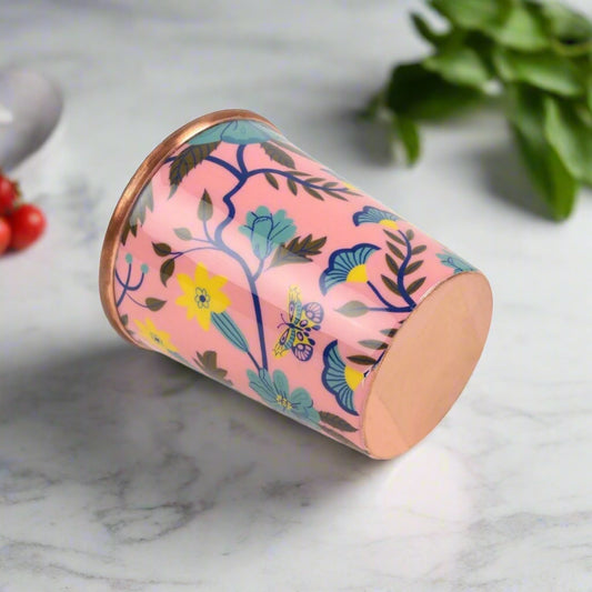 Blush Flora Copper Tumbler