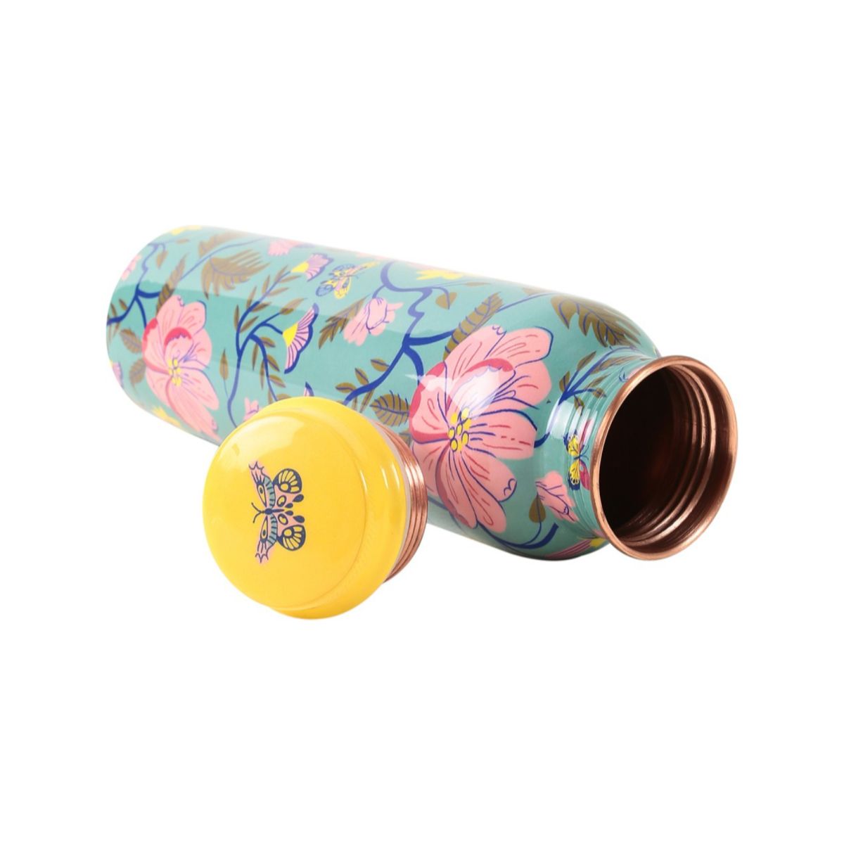 Verdant Blossom Copper Water Bottle