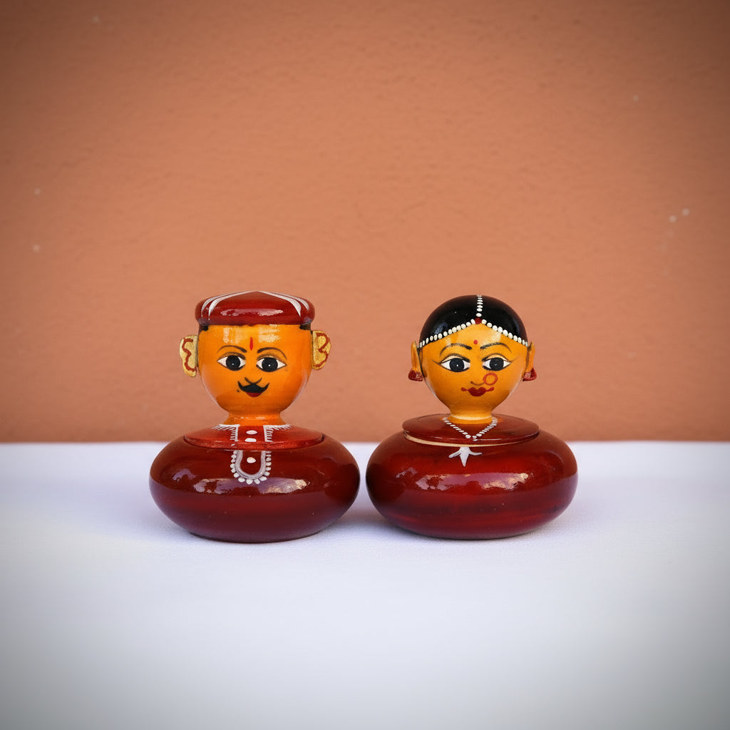 Raja Rani Etikoppaka Kumkum Boxes