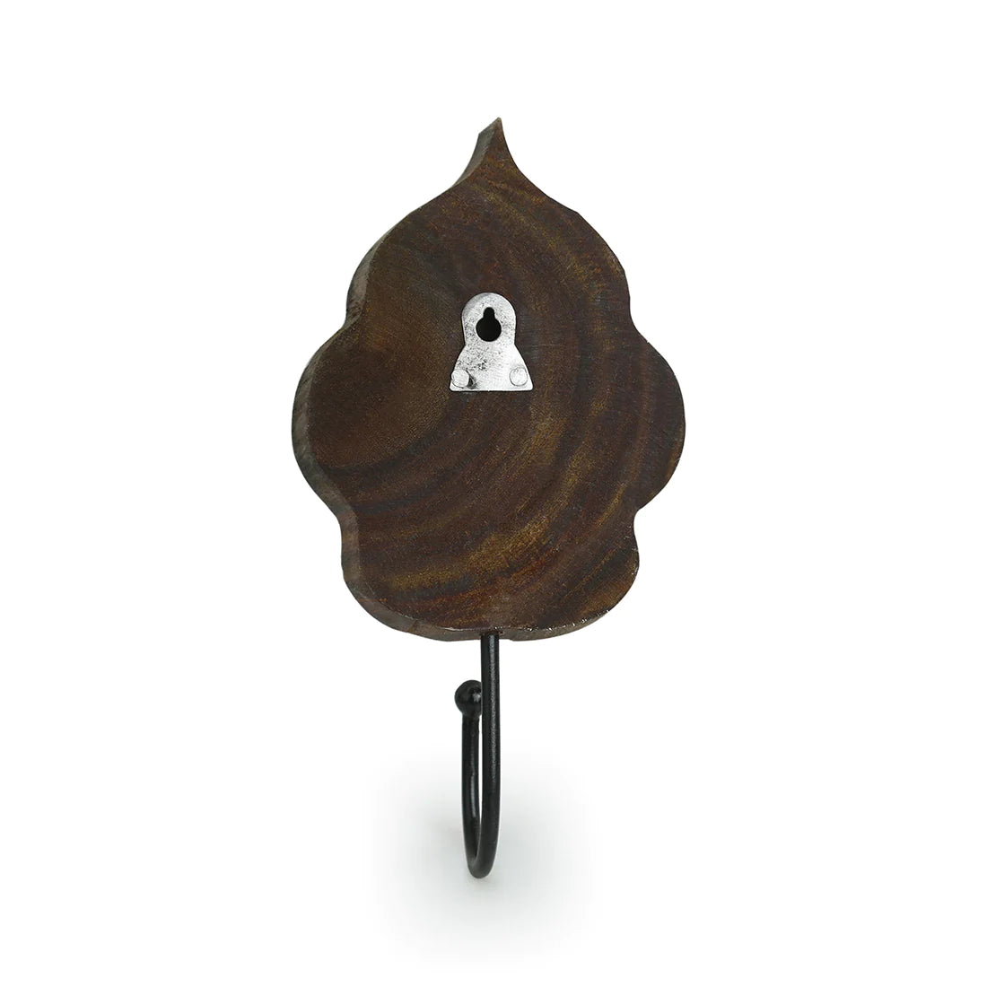 Tree of Life Hand-Carved Block Wall Hook & Towel Holder In Sheesham Wood