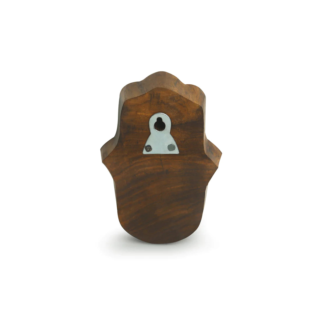 Mudra Hand-Carved Block Wall Décor In Sheesham Wood (Set of 2)