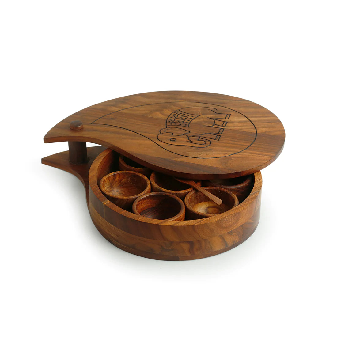 Paisley Elephant Warrior Spice Box
