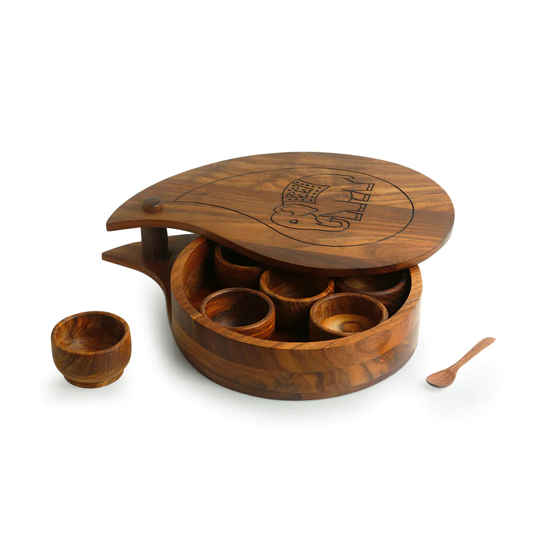 Paisley Elephant Warrior Spice Box