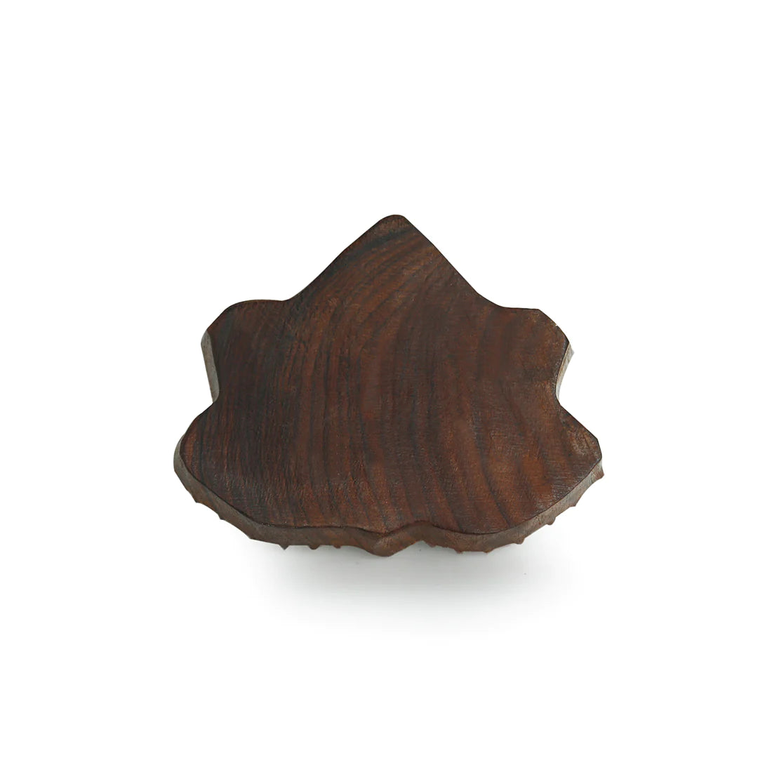 Luminous Lotus Hand-Carved Blocks Tea-Light Holders In Sheesham Wood (Set of 2)