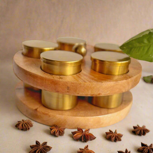 Svaad Wooden Spice and Condiment Stand