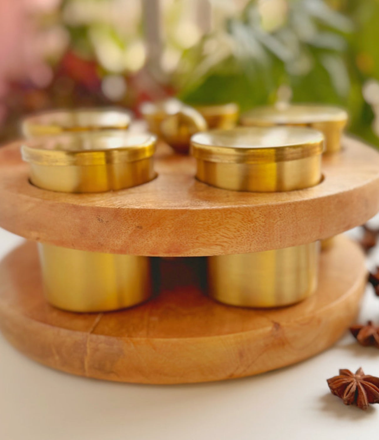 Svaad Wooden Spice and Condiment Stand
