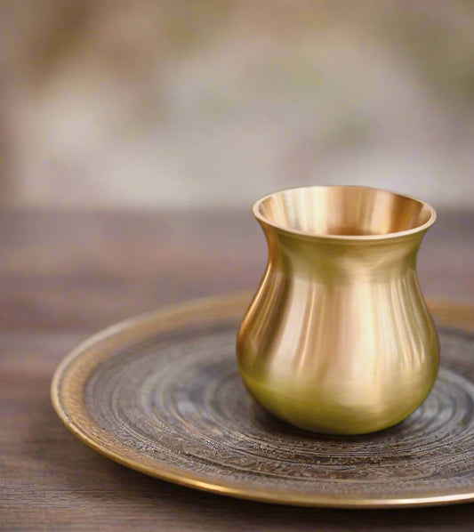 Riwaj Brass Matki Cups (Set of 2)