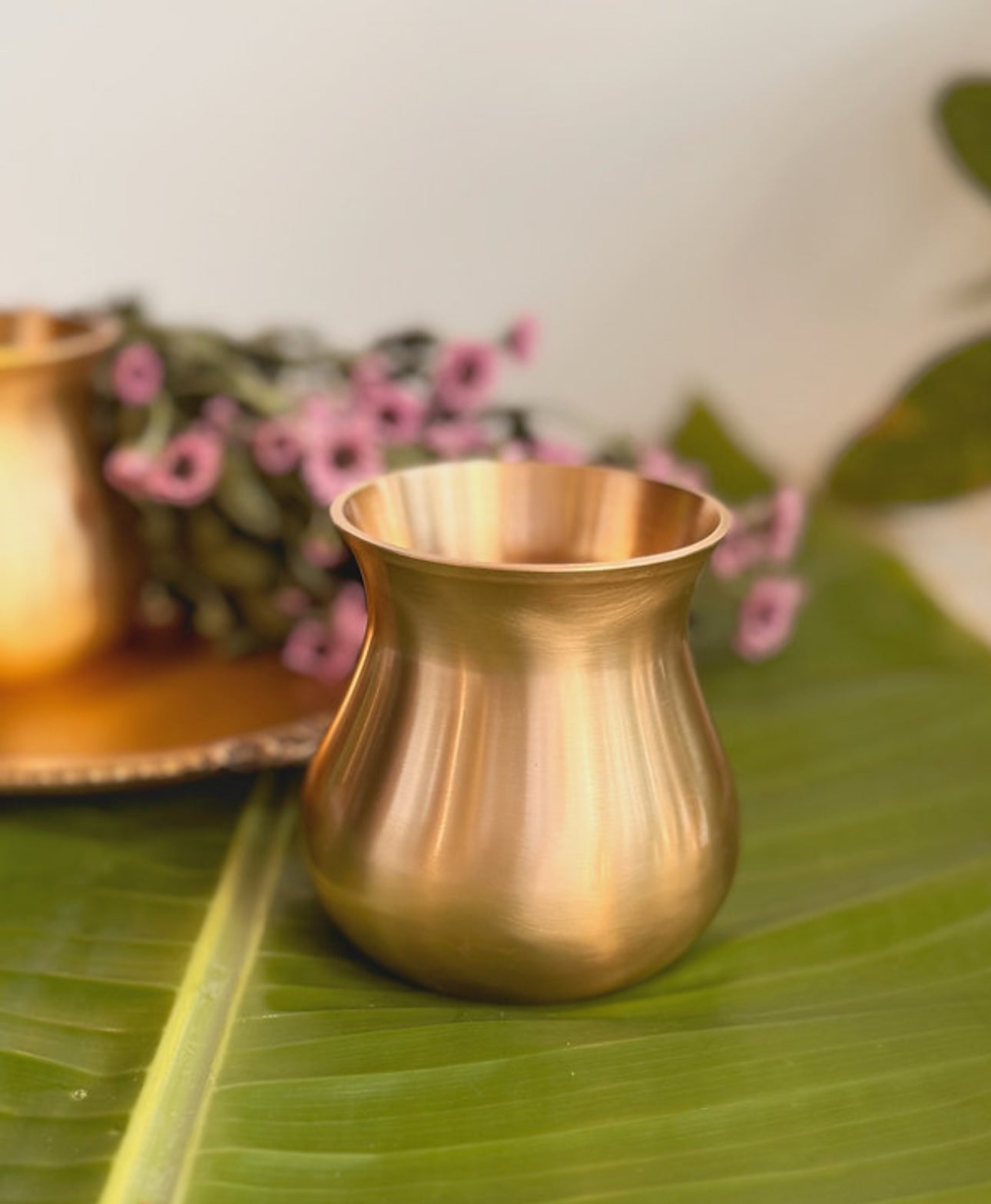 Riwaj Brass Matki Cups (Set of 2)