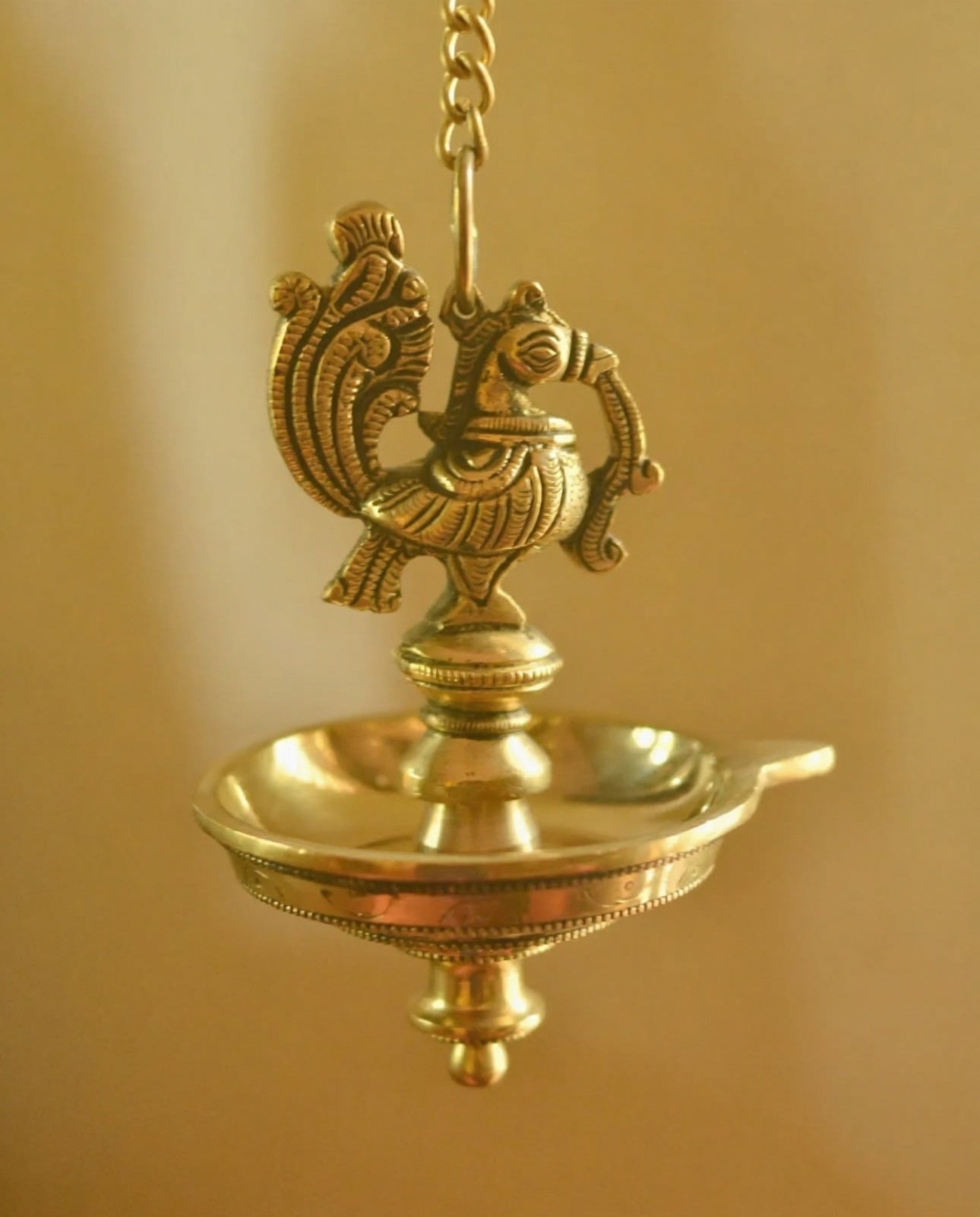 Pradeepa Brass Annapakshi Hanging Lamp