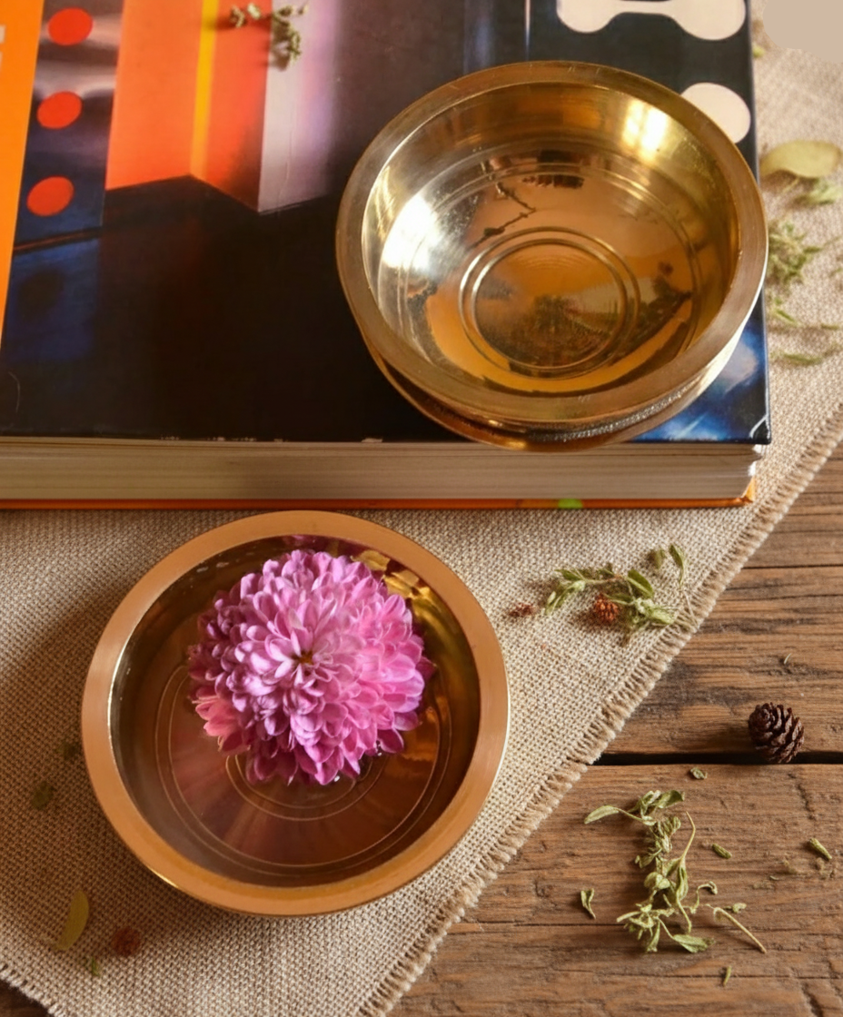 Kamala Brass Urli - Set of 2