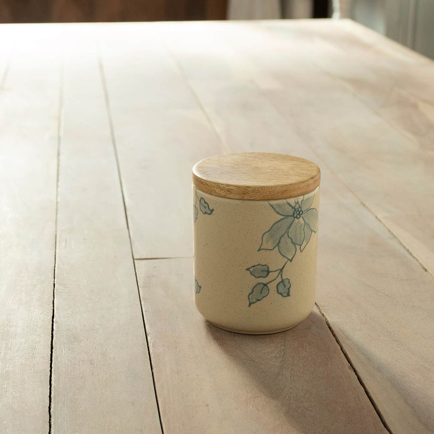 Handmade Fiore Ceramic Jar