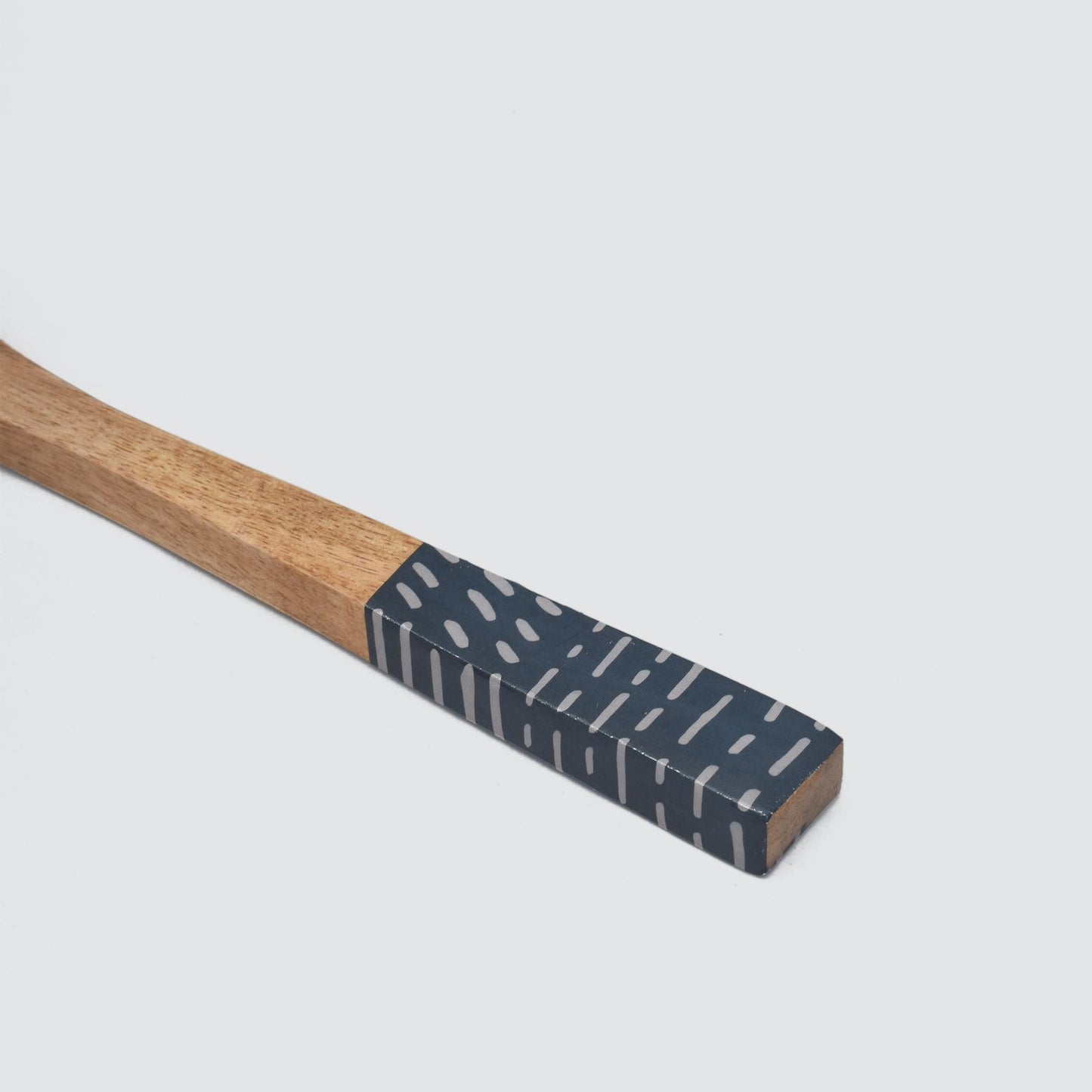 Coastal Blue Mango Wood Enameled Servers - Set Of 2