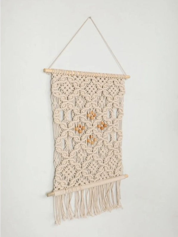 Beads Interconnected Macramé Wall Hanging