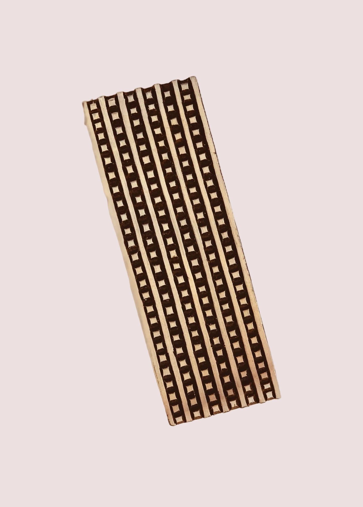The Simple Sari Border  -  Hand-carved Border Wooden Stamp | Wooden  Décor | Block-printing  | Pottery & Henna Stamp I Scrapbooking