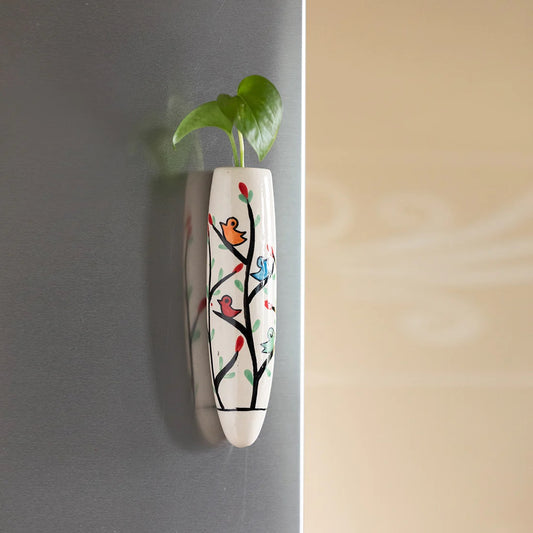 Chirping Mockingjay Ceramic Planter